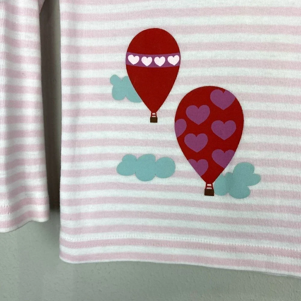 Hanna Andersson Pink Hot Air Balloon Pajama Top 3